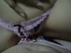Thai cheating wife pulls her panties to the side and takes my ramrod up her vagina